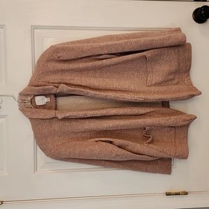 LC Lauren Conrad Pink Heather Jacket, Open Style with 2 Front Pockets